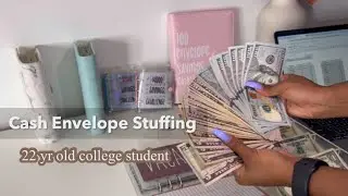 CASH ENVELOPE STUFFING | budgeting income | debt freedom | paycheck breakdown | November | 22yr old