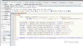 How to make Registration form in PHP and MySQL as database
