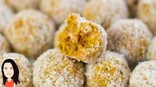 Carrot Cake Energy Balls - Easy Vegan Recipe!