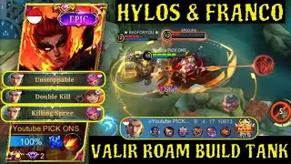 VALIR ROAM 2022!! VALIR TANK BUILD | BUILD TOP 1 GLOBAL VALIR - VALIR BEST BUILD 2022 ~ MLBB