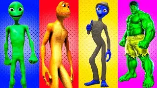 Dame tu Cosita 🆚 Patila 🆚 Me Kemaste 🆚 Hulk 🎼 Alien Dance Color dance challenge