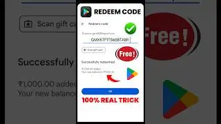 Free ₹10,₹40,₹80,₹100 Google Play Redeem Code For Play Store | Free Redeem Code App 2024 #shorts