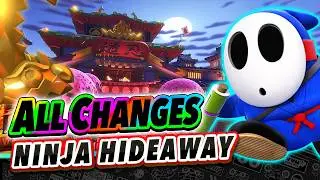 Does Wario OWN It All!? All Changes in Ninja Hideaway! | Tour VS Mario Kart 8 ANALYSIS