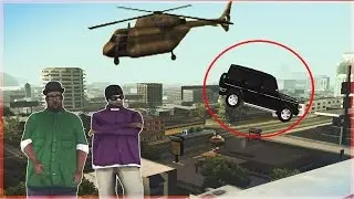 Гелик ВЫПАЛ из вертолёта на КАПТ GTA SAMP - УГАР!