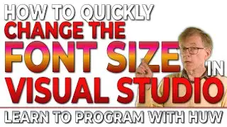 How To Change the Font Size (Zoom) Quickly In Visual Studio