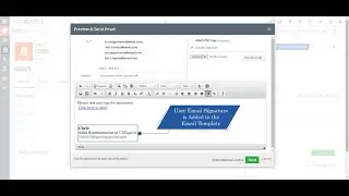 Add User Email Signature in Document Designer Email Template