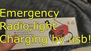 Testing 30 dollar Amazon Emergency radio (usb charging and light!)