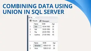 44 Combining data using union in sql server