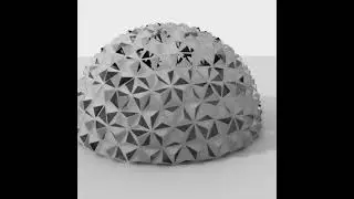 how to model this dome using a geodesic dome inside of Sketchup