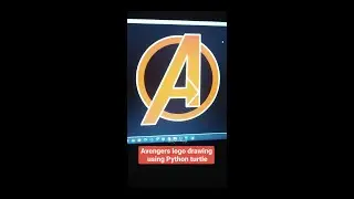 How to Draw Avengers Logo Using Python Turtle | Marvel | Captain America | Iron Man | @Python_Shorts