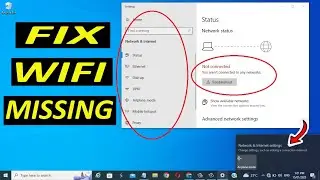 Fix WiFi Not Showing in Settings On Windows 10 - How to Connect Laptop to Wifi