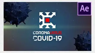 Анимация логотипа в Adobe After Effects 2020 | Coronavirus🔥