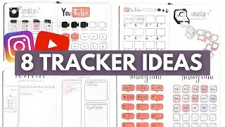 8 Bullet Journal Instagram & YouTube Trackers you NEED as a content creator