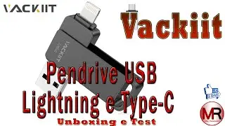 Vackiit 128Gb la Pendrive USB 3, Lightning eType-C...Versatile ma TROPPO LENTA!