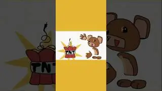 two bears and one block of dynamite animation  
