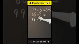 Multiplication Trick And Tips #shors #education #maths #tricks