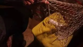 Узел для вязания сетки из лески