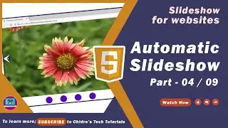 Automatic Image Slideshow in HTML, CSS & JS Part 4 - Slideshow for Websites Tutorial 04