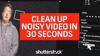 How to Clean Up Noisy Video in 30 Seconds | Video Editing Tutorials