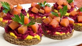 ЗАКУСКА С КРАСНОЙ РЫБОЙ 🫠 Ay COOK