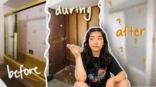 Finishing My Extreme Bathroom Makeover Finally! (part 4) mustard bathtub begone! | JENerationDIY