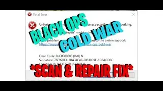 Black Ops Cold War - Scan and Repair *FIX* (PC)