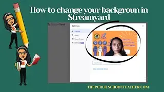 How to Change Virtual Background in Streamyard | The Public School Teacher