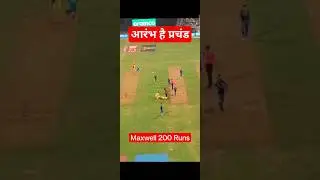 Maxwell was down & out with cramps but the support for him in Wankhede was incredible #viral