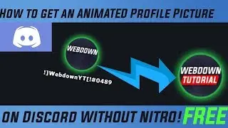 How to get an ANIMATED Profile Picture on Discord WITHOUT NITRO! (.GIF For Free)