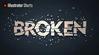 Broken Text Effect in Illustrator | Illustrator Tips and Tricks