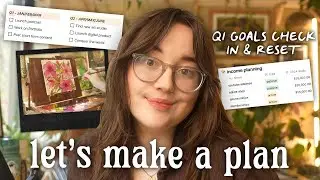 QUARTERLY GOALS RESET 🌿  Talking about money, art & my business goals
