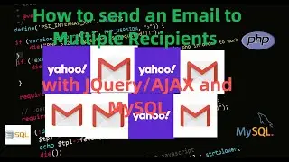 PHPMailer: How to send an Email to Multiple Recipients with JQuery/AJAX and MySQL