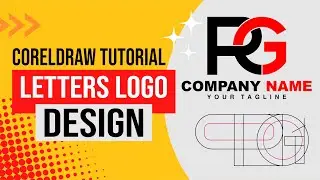 How to Create Modern Letters Logo Design Template in Coreldraw | RG Logo | Corel draw Tips & Tricks