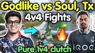 Godlike vs Soul Tx latest 4v4 fights 🔥 Jonathan Admino Punkk Zgod on fire 🇮🇳