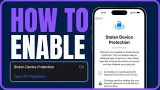 How to Enable Stolen Device Protection on iPhone (NEW iOS FEATURE)