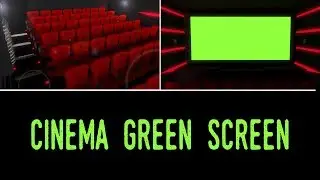 Green Screen Cinema hall theatre #2 Free intro chroma key screen tv set