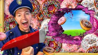 I TRAPPED Police in 100 Layers of Donuts! 🍩