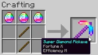 You can craft Super Diamond items...