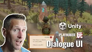 Unity Playmaker - 3rd Person UI Dialogue Box for the Game