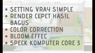 TIPS & TRIK RENDER VRAY SKETCHUP(vray sketchup tutorial)