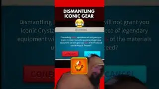 🤣 Dismantling ICONIC LEGENDARY GEAR #riseofkingdoms #gamingmemes #rok