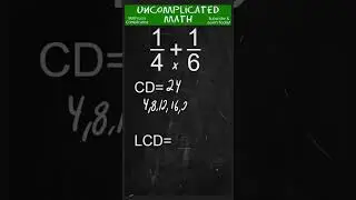 How To Find Common Denominators Of Fractions | #shorts #maths #fraction