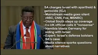 Global South Roars as Mainstream Media Muffles South Africa's Genocide Accusations against Israel