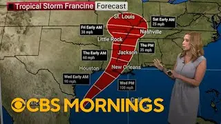 Tropical Storm Francine expected to intensify into a hurricane before making landfall in U.S.