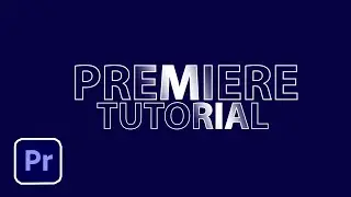 How To Create a Shiny intro Text Animation In Adobe Premiere pro cc