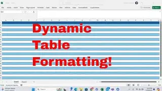 Awesome Conditional Formatting Trick for Dynamic Table Like Formatting With Ease! #msexcel #howto