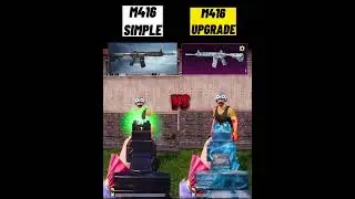 UPGRADE M416 GLACIER VS SIMPLE M416 DAMAGE TEST 
