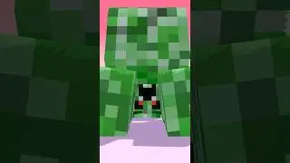 Reggie`s Room & CREEPER RAP (Boom Boom Boom) #shorts #minecraft #animation