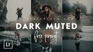 DARK MUTED — Free Lightroom Presets |  Preset | Tutorial | DNG | Dark Blue Preset