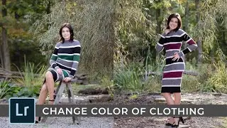 Did you know that you can change the color of clothing in Lightroom?